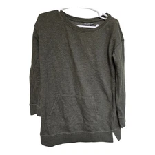 A Pea in the Pod Maternity Green Sweatshirt Small Front Pocket