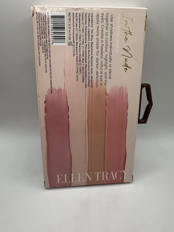 Paleta de sombras de ojos Ellen Tracy - IN THE NUDE - 18 tonos glamurosos altamente pigmentados Foto 3 de 4