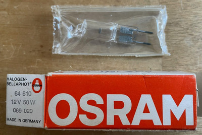 Osram Halogen Bellaphot 64610 , 12V , 50W , 069020, Quarzglaskolben Diaprojektor