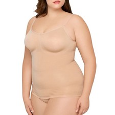 Body Wrap Women's Full Figure Firm Support Camisole, Nude, X-Large