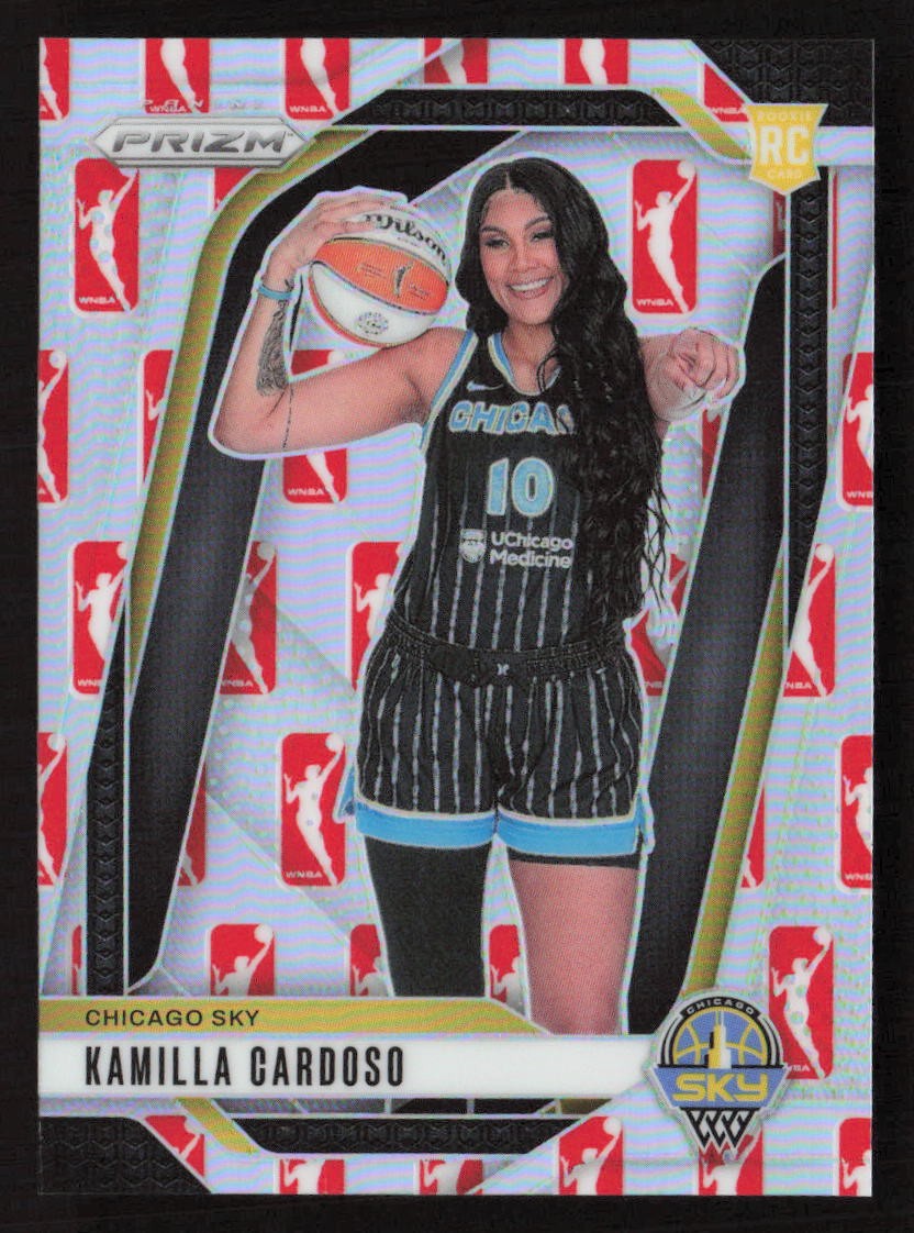 2024 Panini Prizm WNBA #149 Kamilla Cardoso WNBA Logo Prizm SP