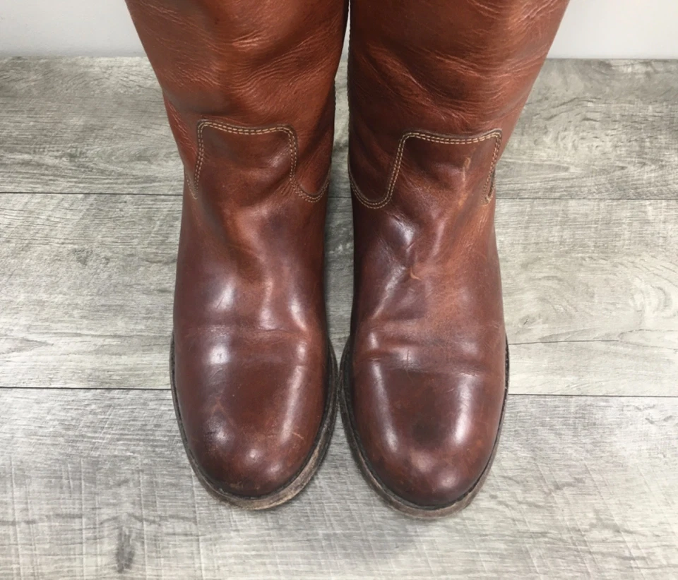 Botas Frye #77167 Melissa Botón Cuero Equitación Motociclista Mujer Talla 9 Foto 4 de 4