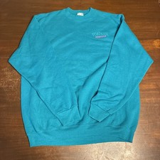 VTG 90s Wilson Pro 5000 Sweatshirt Mens XL Teal Purple Made In USA