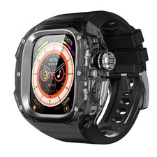 for Apple Watch Ultra 3/2/1 49mm Shockproof Silicone Metal Bumper Case  Band