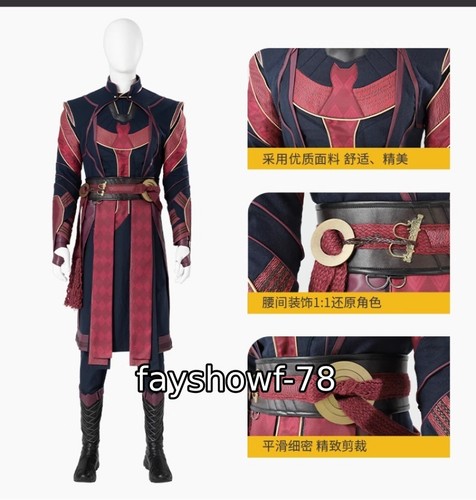 Doctor Strange 2 Dark Version Cosplay Suit Bodysuit Costume Accessory Men Gifts - Picture 8 of 19