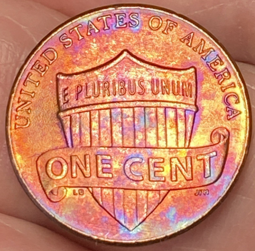 2016-D Lincoln Shield Penny bella moneta brillante tono arcobaleno #7 - Foto 10 di 12