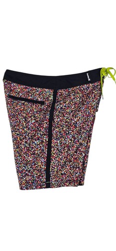 Pantalones Cortos Hurley Para Hombres Arco Iris Pixelado 34 Cordón Multicolor - Imagen 8 de 10
