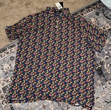 NWT RLX Ralph Lauren Performance Golf Floral Print Polo Shirt Men's Size XL