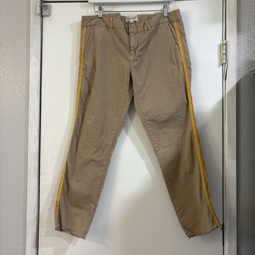 Pantalones para mujer Nili Lotan 10 East Hampton Desert Sand Stripe pantalones minimalistas - Imagen 3 de 13
