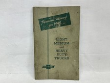 1949 Chevrolet Truck Light-medium-heavy Duty Original Operators Owners Manual