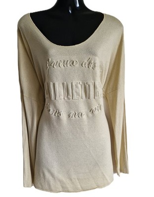 Damen Shirt Langarm Pulli leicht ITALY MODE  Gr XL=44/46 Farbe: senf TOP Zustand