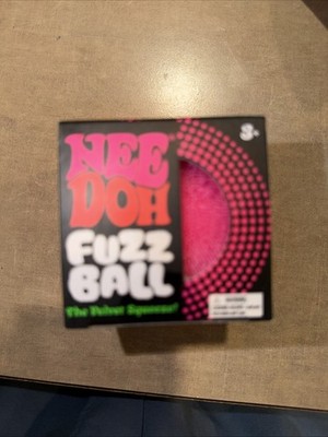Schylling NEEDOH Fuzzball Pink Edition Authentic Factory Sealed Velvet Squeeze