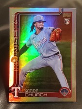 2025 Topps Update #US227 Marc Church (RC) ⭐Rainbow Foil⭐ Rangers 