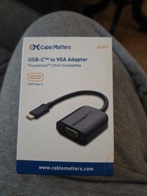 Cable Matters USB-C (Thunderbolt 3) to VGA Adapter
