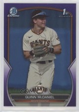 2023 Bowman Draft Chrome Purple Refractor 13/250 Quinn McDaniel #BDC-136 yj0