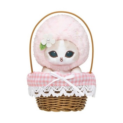 Mofusand Merci Strawberry In a Basket Plush Stuffed Toy Pink Strawberry 2026 New