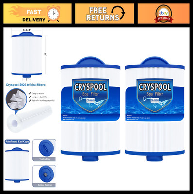 Spa Filter Cartridge 50 Sq. Ft, Compatible with Artesian Spas & Tidal Fit - 2 Pa