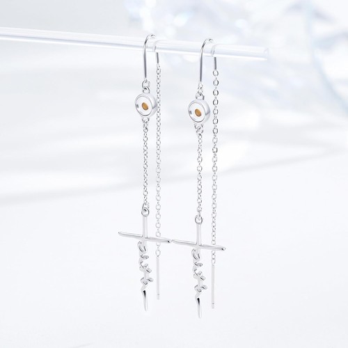 Mustard Seed Cross Earrings for Women 925 Sterling Silver Religious Faith Gifts - Picture 2 of 6