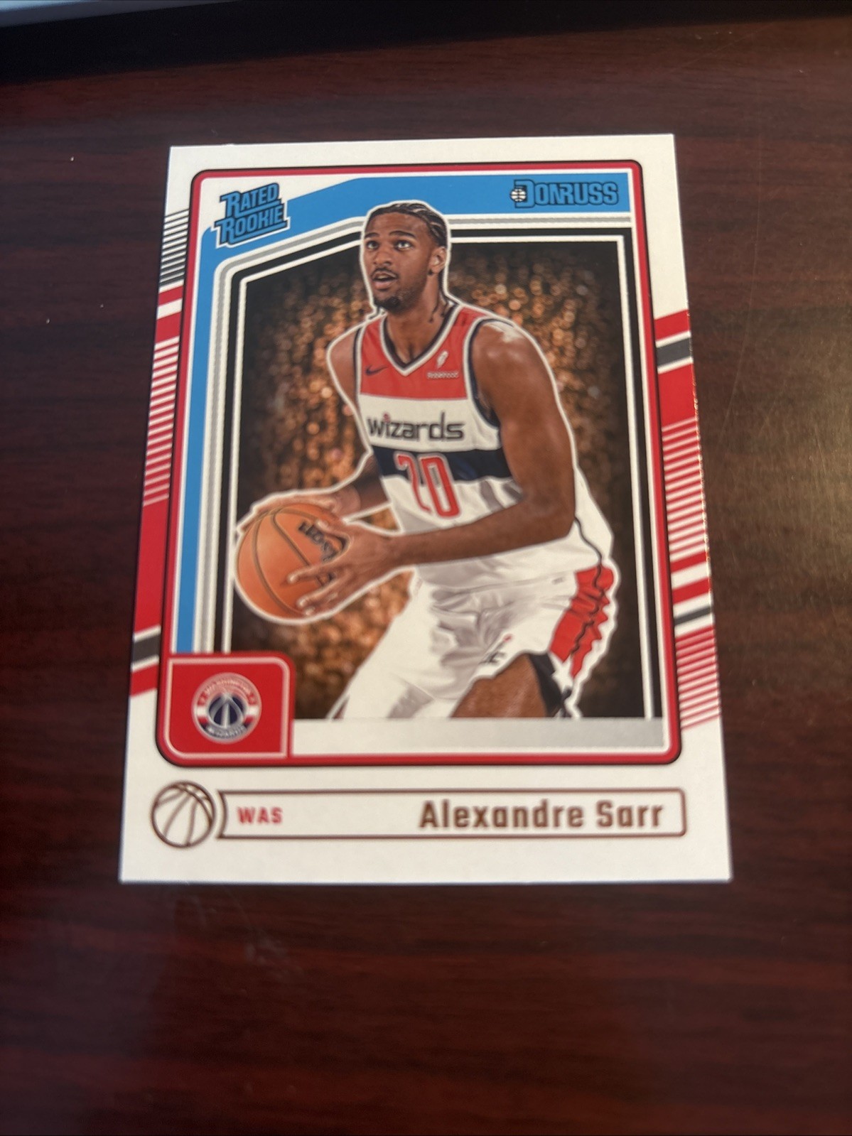 2024-25 Panini Donruss - Rated Rookie Alexandre Sarr #215 Washington Wizards
