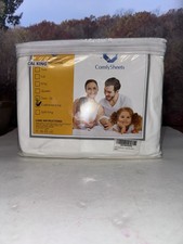COMFY SHEETS 100 Egyptian Cotton 1000 TC Sheet Set White California King Size