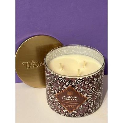 Bath & Body Works ~ White Barn Almond Croissant 3-Wick Scented Candle 14.5 oz