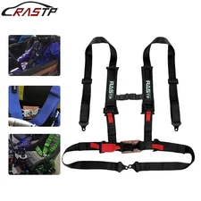 3IN Black 4 Point Racing Style Harness Belt 4PT Quick Release For UTV ATV