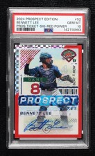 2024 Prospect Edition Red Power Prizm Signatures 91/99 Bennett Lee #52 Auto 8d2