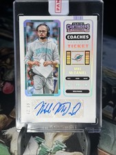Mike McDaniel 2022 Panini Contenders #304 Coaches Ticket Auto #/99 SP
