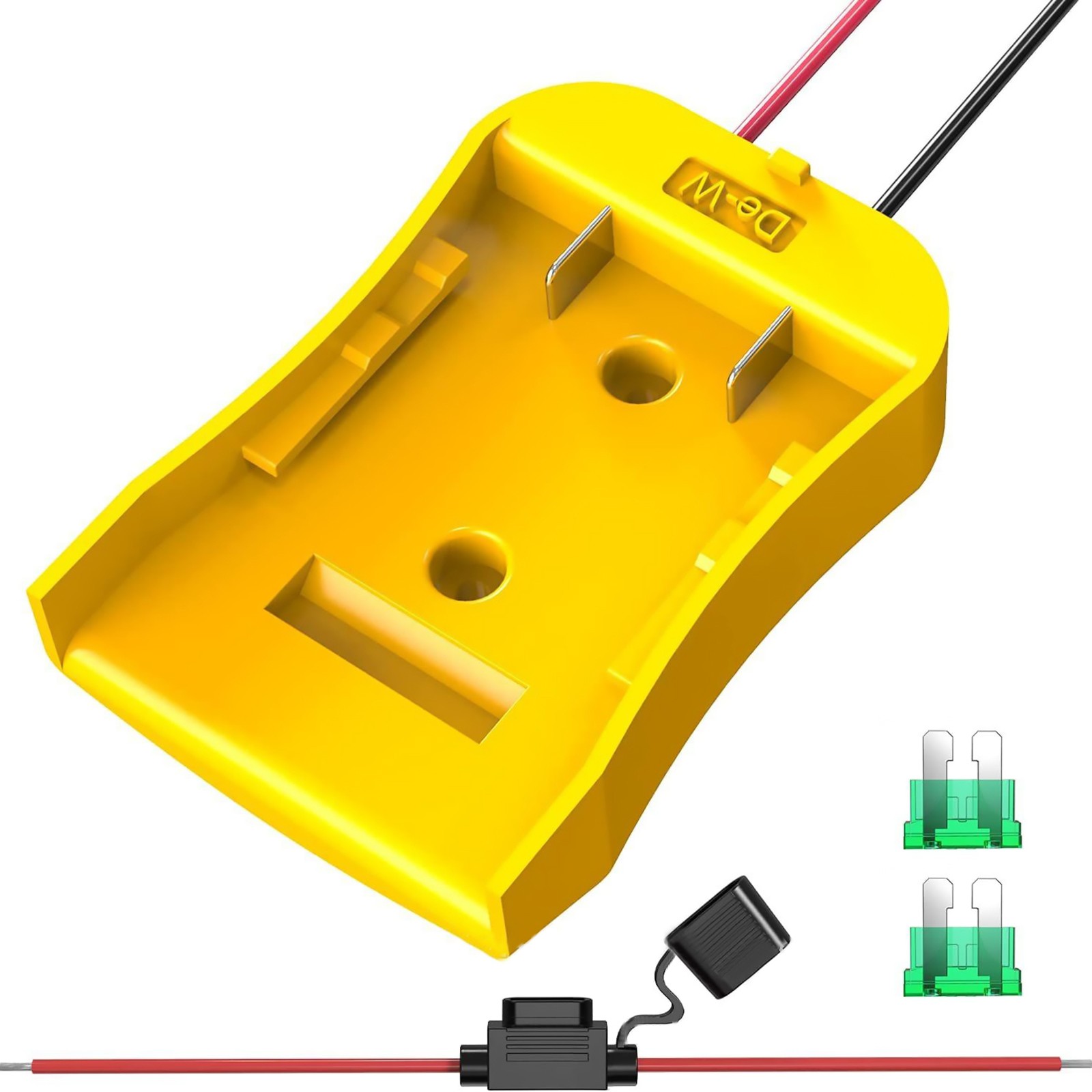 Battery Adapter Connector Kit For Dewalt W/ Wire Accessories