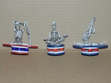 3 szt. Zestaw pokerowych kart ochronnych Skeltons Yoga ręcznie robiony TH.R.OX