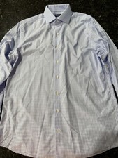 Proper Cloth Stretch Navy Dress Shirt