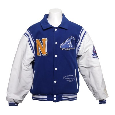 Jaded London, Collegejacke, Herren, Größe: M, Blau/Weiß #EGS