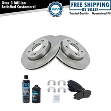 Front Semi Metallic Brake Pad & Rotor Kit w/Chemicals for 10-11 Soul 1.6L