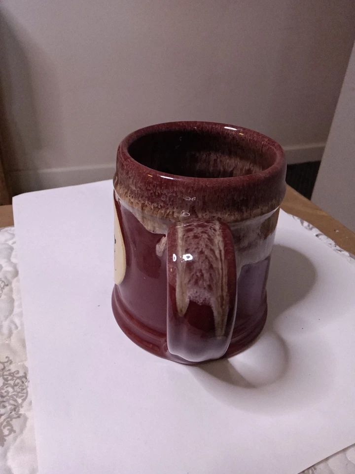 Taza Deneen Pottery Love Your Melon azul esmalte gota taza gres EE. UU. 2017 NUEVO Foto 2 de 4