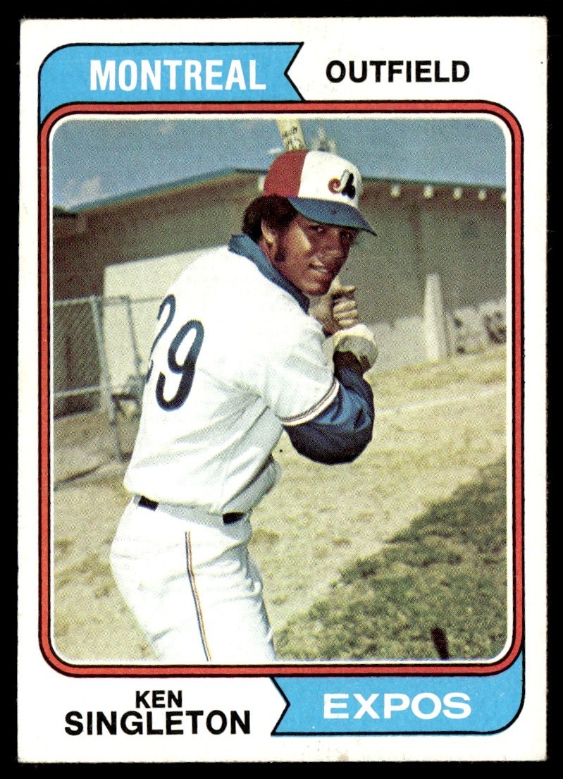 1974 Topps Card Ken Singleton Montreal Expos #25 Baseball NM