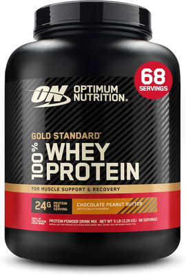 Gold Standard 100% Whey Protein Powder, Chocolate Peanut Butter, 5 Pound (Packag