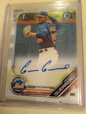 2019 Bowman Chrome Prospects Gregory Guerrero AUTOGRAPH #CPA-GG Baseball Card