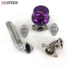 Adjustable 38mm 2 Bolts External Turbo Wastegate38mm Elbow Adapter Purple