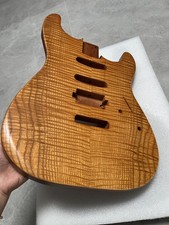 AAAAA NEW mahogany electric guitar body and satin flame maple thickened cover