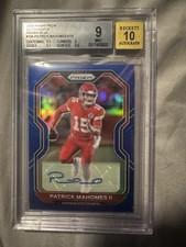 2020 Panini Prizm Patrick Mahomes II #124 Blue Prizm Autographs /10 (AU) Auto