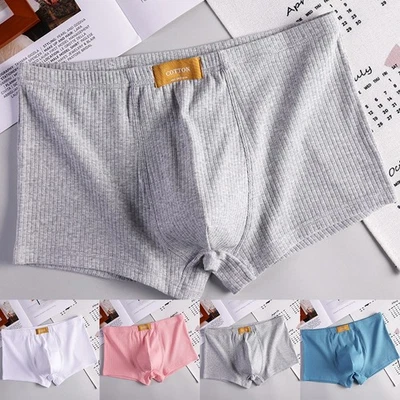 Boxer homme coton slip élégant sous vêtement malle coupe confortable M 2XL - Photo 1/4