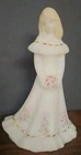 Vtg Fenton Bridesmaid Ivory Satin Glass Handpainted Signed 1266/2500 7" Figurine