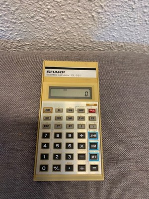 Vintage - Sharp - EL-531A Scientific calculator  Rechner  *funktioniert*