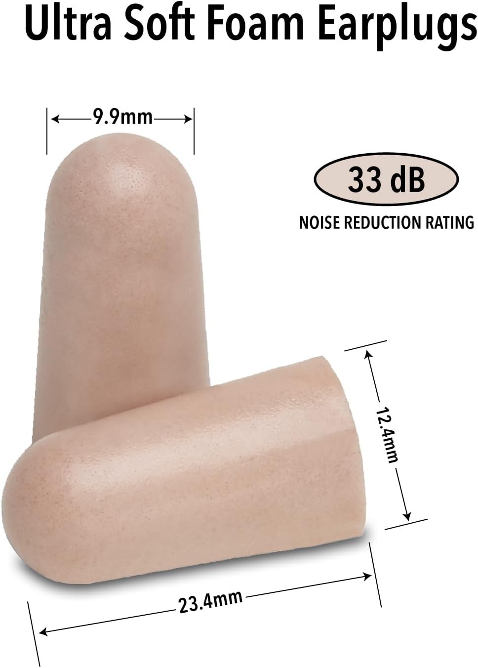 Mack'S Ultra Soft Foam Earplugs, 50 Pair - 33Db Highest NRR, Comfortable Ear Pl