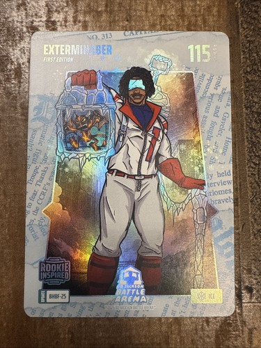Bo Jackson Battle Arena - `Exterminaber` Malik Nabers BHBF-25 Battlefoil SP Ice
