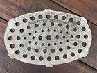Griswold Cast Iron #7 Fully Marked Oval Roaster Trivet In Nickel Finish