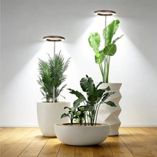 Indoor Plant Grow Lights Full Spectrum Wood Grain Lamps 2 Pack