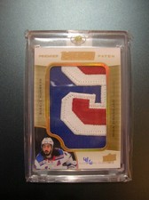 20-21 UD Premier Hockey Mega Patch Sleeve Gold PMP-MZ Mika Zibanejad 4/6 Rangers