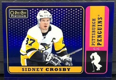 2018-19 O-Pee-Chee Platinum #R-65 Sidney Crosby Retro Blue Rainbow #093/149