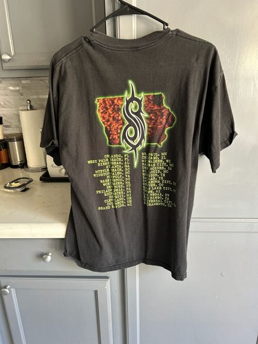 Vintage 2002 Slipknot Iowa North American Tour Shirt - Gem